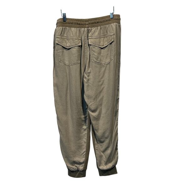 SPLENDID WOMENS XLARGE DRAWSTRING LINEN BLEND LAKESIDE JOGGER KHAKI NEW - Picture 6 of 12